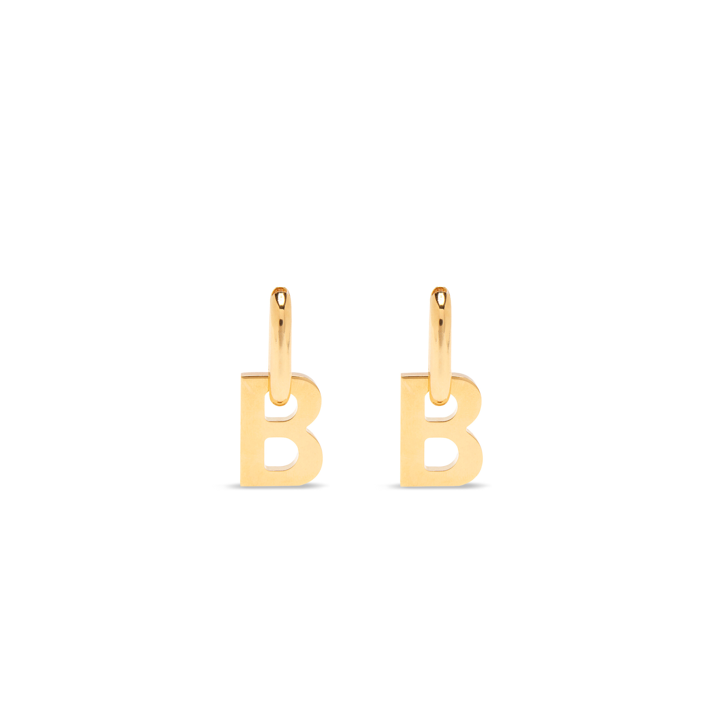 BALENCIAGA WOMEN'S B CHAIN XL EARRINGS IN GOLD 599233TZ99G0027